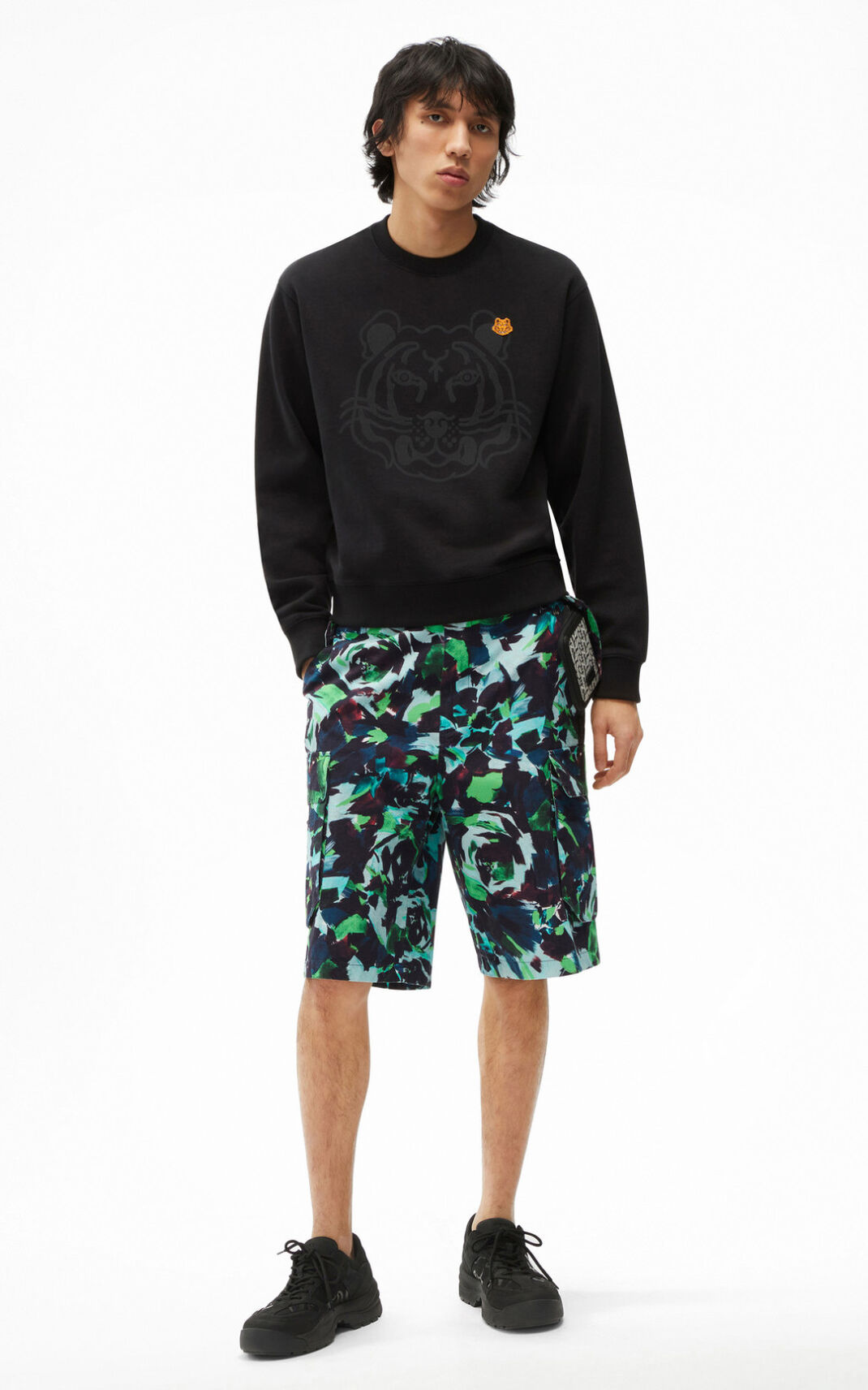 Kenzo K Tiger Sweatshirt Herre - Sort DK-602668